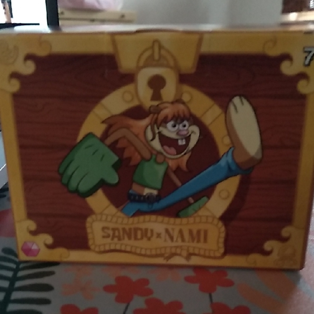 McDonald's SpongeBob Sandy Nami Toy Box - Yellow, Brown, Green, Blue